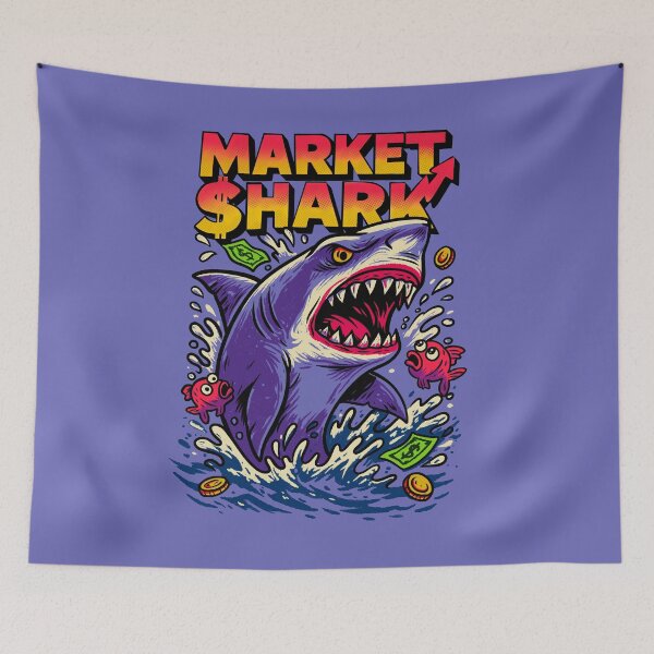 Item preview, Market Shark Stock Trading : Humorous Investment designed and sold by ImaginarStore.