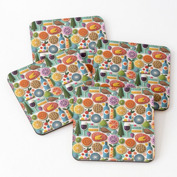 Item preview, Vibrant Retro Food and Picnic Pattern designed and sold by colorful-white.