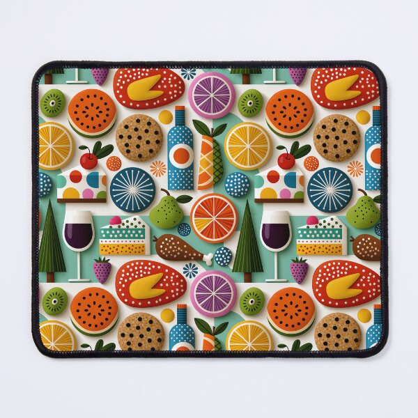 Item preview, Vibrant Retro Food and Picnic Pattern designed and sold by colorful-white.