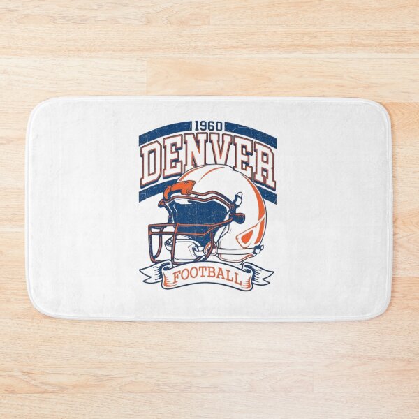 Item preview, Denver Football Neon Glow Helmet Orange Blue Retro NFL Fan Apparel (ON BACK) designed and sold by slmfams.