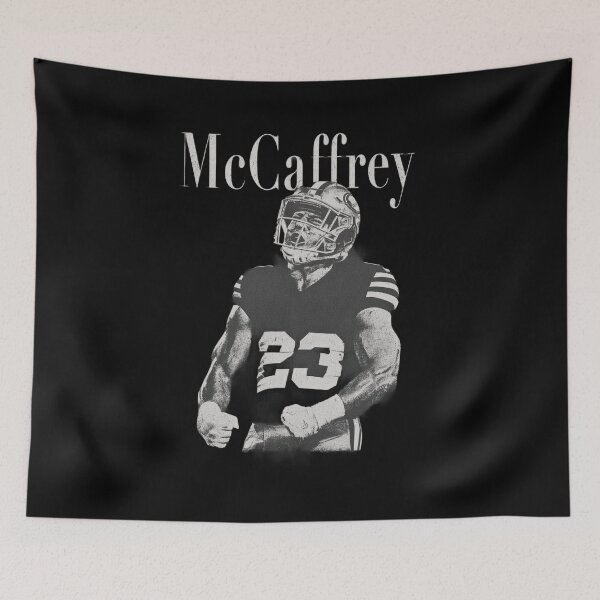 Item preview, Christian McCaffrey 23 San Francisco 49ers Intense Player Portrait NFL Fan Apparel designed and sold by slmfams.