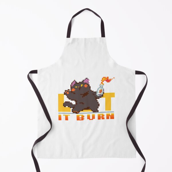 Item preview, Let It Burn - Chaotic Black Cat Pixel Art designed and sold by brayly-ngluck.