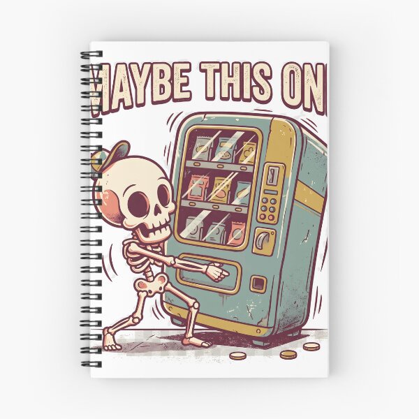 Item preview, Cute Skeleton Shaking Vending Machine Snack Spill Retro Graphic designed and sold by MisteryDesigner.