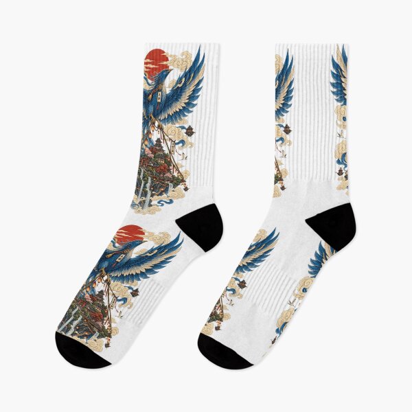Item preview, The Bird of the City of Clouds – Japanese Ukiyo-e Fantasy designed and sold by Substance_life.