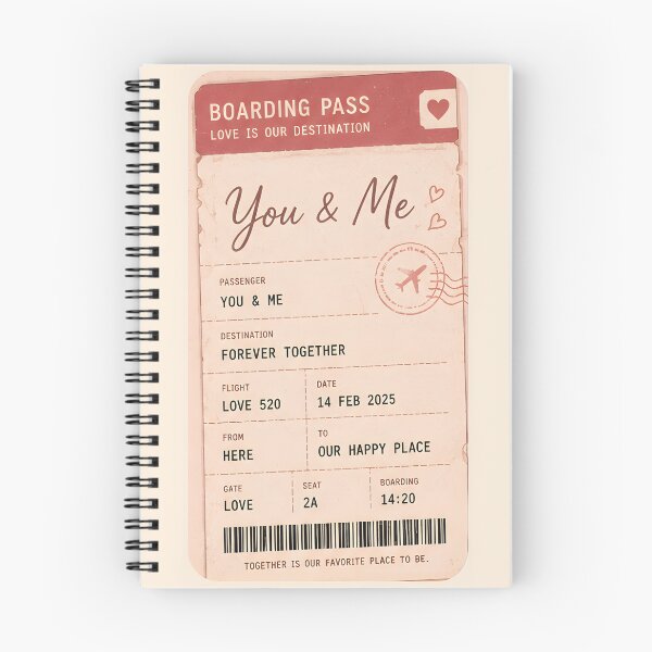 Item preview, You & Me Boarding Pass – Couple Travel Design designed and sold by KWW SHOP.