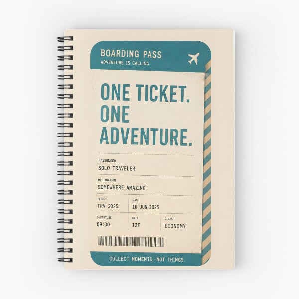 Item preview, One Ticket One Adventure – Solo Travel Design designed and sold by KWW SHOP.