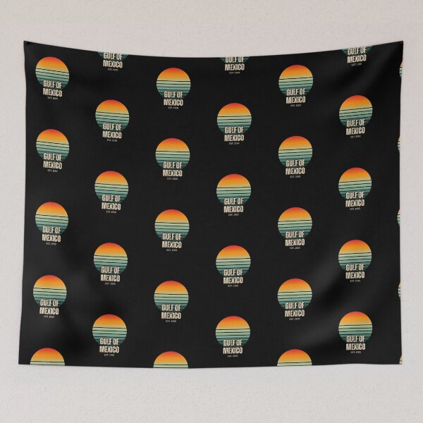 Item preview, Gulf of Mexico Est 1550 Retro Sunset Anti Trump Protest designed and sold by seekingclarity.