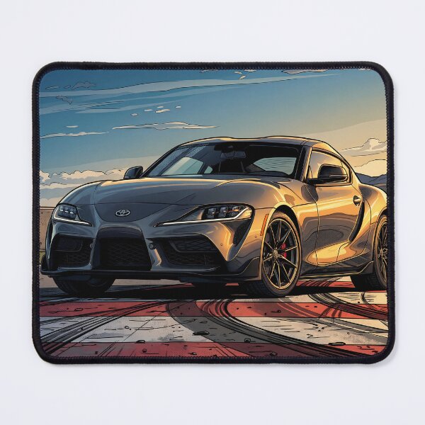 Item preview, Toyota GR Supra A90 JDM Sportscar Comic Art designed and sold by Racing Art Store.