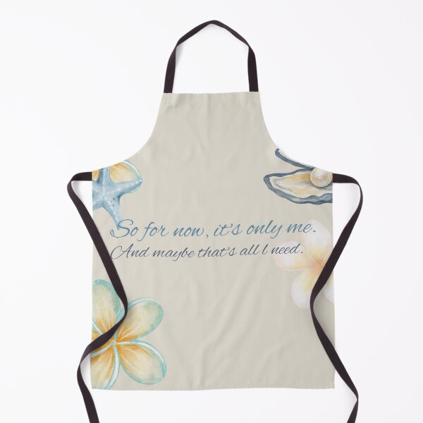 Item preview, So For Now, It's Only Me – Coastal Self Love Quote | Soft Beach Aesthetic Watercolor Floral & Seashell Design designed and sold by NOUURRRR.