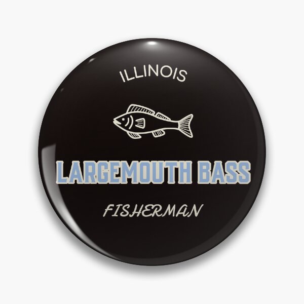 Item preview, ILLINOIS LARGEMOUTH BASS FISHERMAN designed and sold by JamiesLocker.