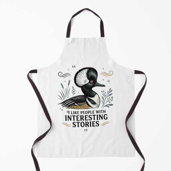 Item preview, Hooded Merganser I Like People With Interesting Stories designed and sold by Max Store.