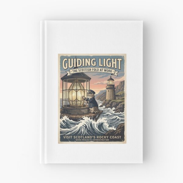 Item preview, Scottish Fold Cat Lighthouse Keeper designed and sold by PictoVibe.