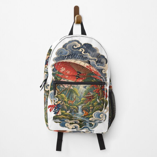 Item preview, The Giant Umbrella – Japanese Rainy Forest, Sakura & Ukiyo-e Art designed and sold by Substance_life.