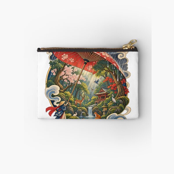 Item preview, The Giant Umbrella – Japanese Rainy Forest, Sakura & Ukiyo-e Art designed and sold by Substance_life.