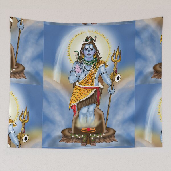 Item preview, Lord Shiva Digital Drawing | Mahadev Hindu God Spiritual Artwork designed and sold by Harshit_Digital_Arts.