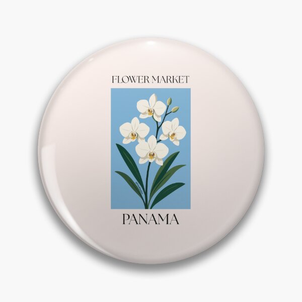 Artikelvorschau, Aufkleber vom Blumenmarkt in Panama entworfen und verkauft von DesignPMG.
