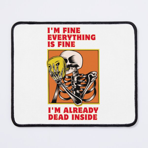 Item preview, Funny Skeleton Shirt Introvert Im Fine Everything Is Fine Dead Inside Halloween Gift designed and sold by E20STUDIO.