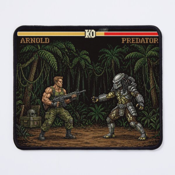 Item preview, Arnold contra Predator - Lucha arcade retro designed and sold by MentalRecovery.