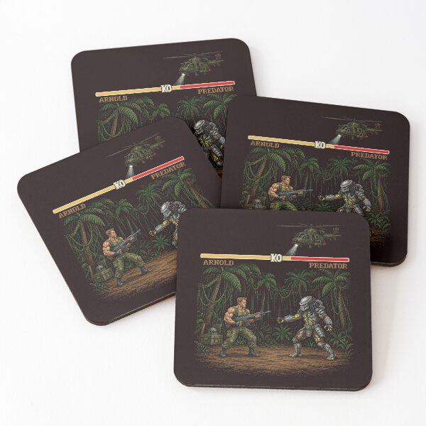 Item preview, Arnold vs Predator Retro Arcade Fight designed and sold by MentalRecovery.