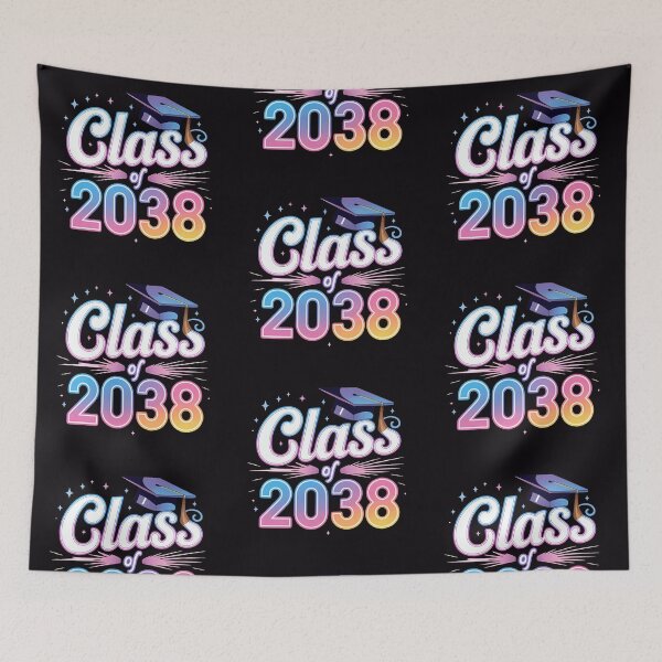 Item preview, Class of 2038 Graduation Cute Colorful Senior 2038 Grad Gift designed and sold by Zizo-DR44.