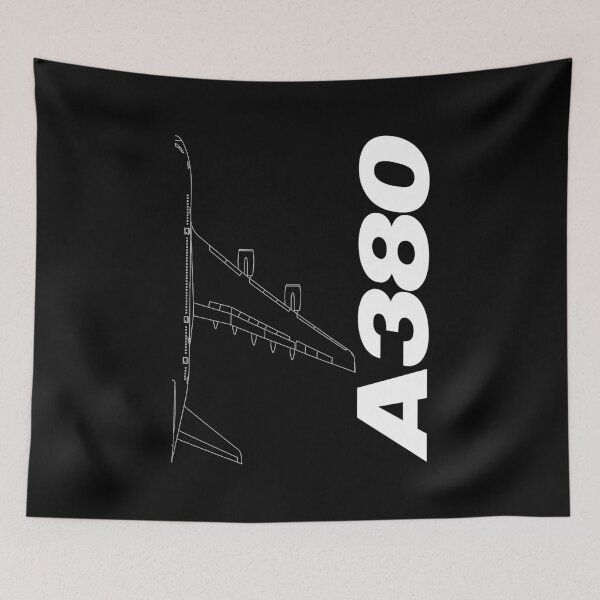 Item preview, A380 Commercial Jetliner Technical Blueprint (White Edition) designed and sold by Magazine Combate.