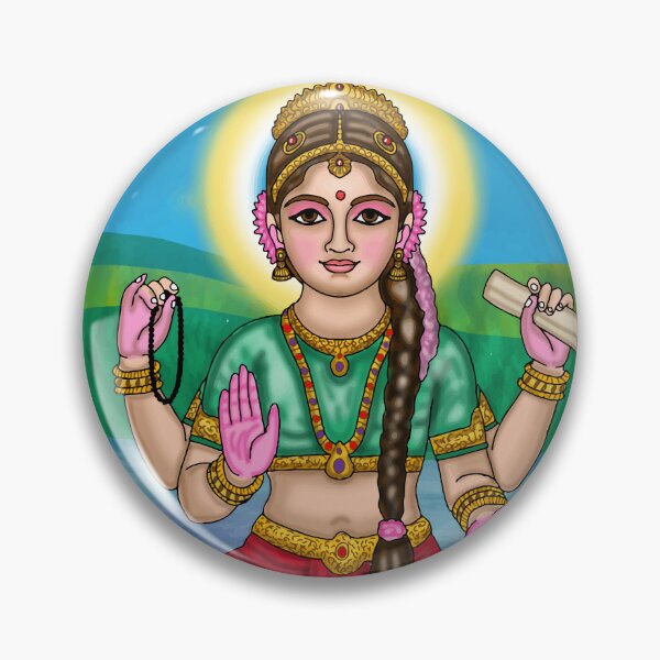 Item preview, Child Durga Digital Drawing | Cute Goddess Durga Hindu Artwork designed and sold by Harshit_Digital_Arts.