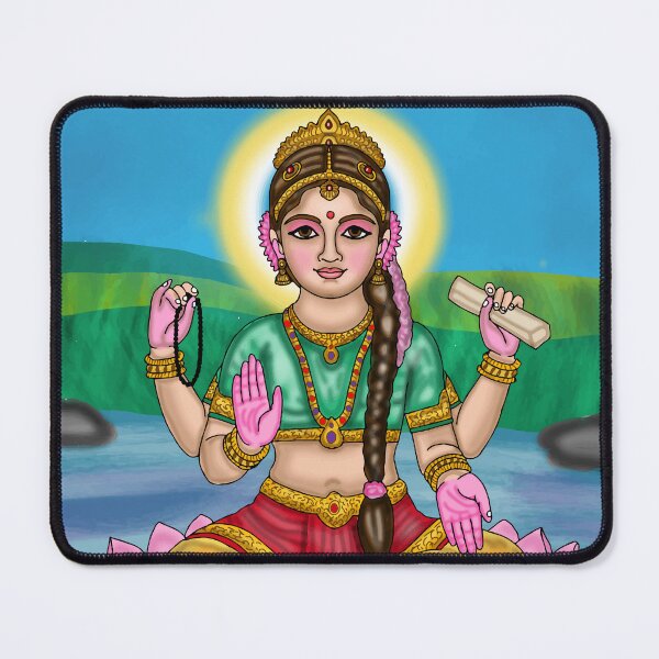 Item preview, Child Durga Digital Drawing | Cute Goddess Durga Hindu Artwork designed and sold by Harshit_Digital_Arts.