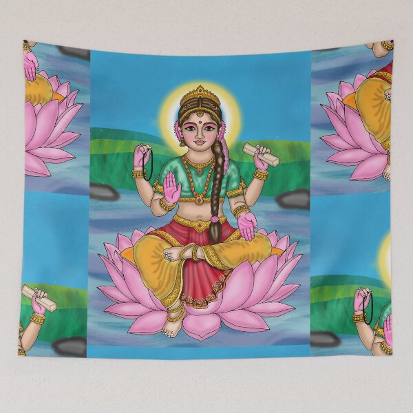 Item preview, Child Durga Digital Drawing | Cute Goddess Durga Hindu Artwork designed and sold by Harshit_Digital_Arts.