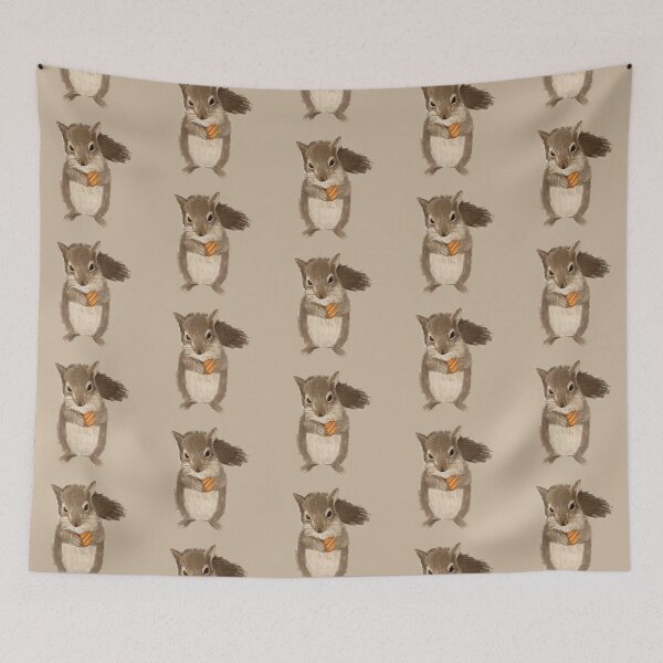 Item preview, Baby Squirrel with Nut designed and sold by Saffron-Francis.