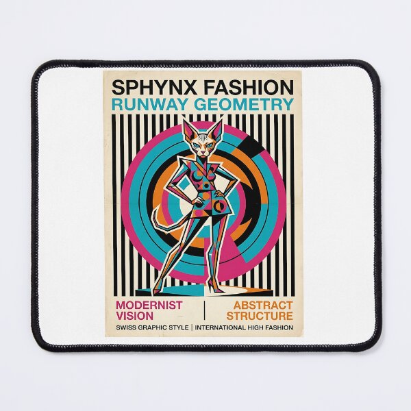 Item preview, Sphynx Cat High Fashion Runway Model designed and sold by PictoVibe.