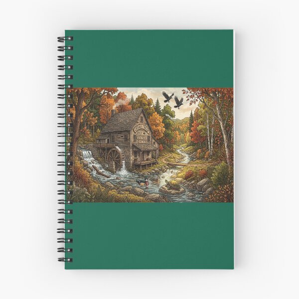 Item preview, Tranquil old mill designed and sold by GAWPAWshop.