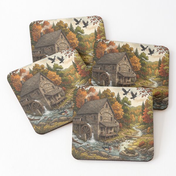 Item preview, Tranquil old mill designed and sold by GAWPAWshop.