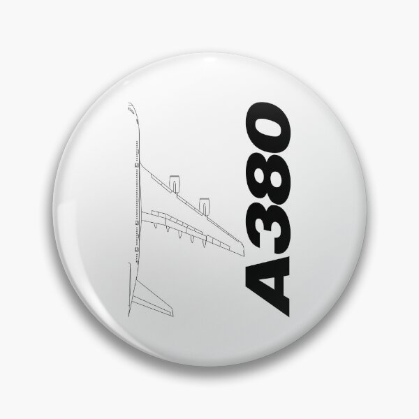 Item preview, A380 Commercial Jetliner Technical Blueprint (Black Edition) designed and sold by Magazine Combate.