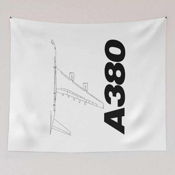 Item preview, A380 Commercial Jetliner Technical Blueprint (Black Edition) designed and sold by Magazine Combate.