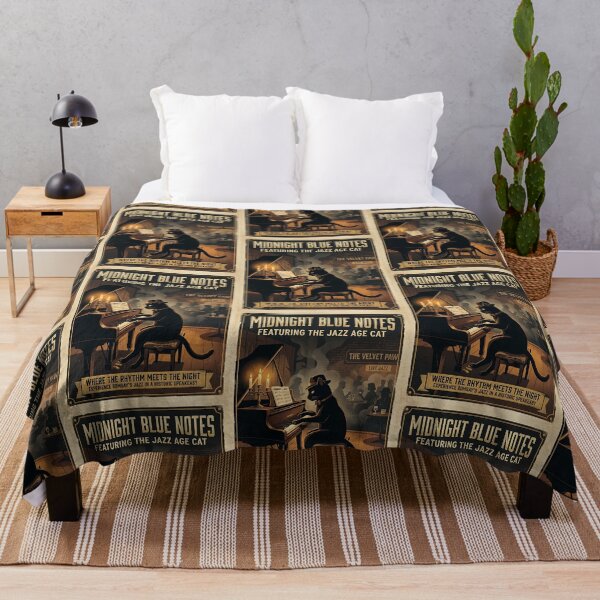 Item preview, Bombay Cat Jazz Pianist Speakeasy designed and sold by PictoVibe.