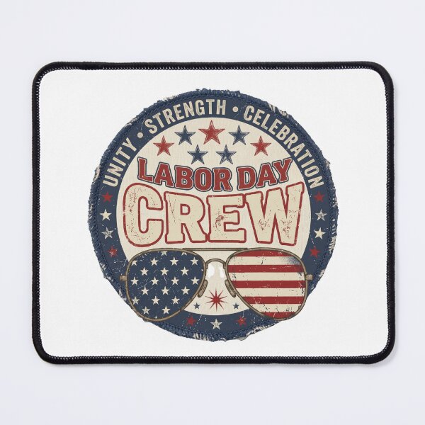 Item preview, Labor Day Crew Shirt - American Flag Aviator Sunglasses Tee designed and sold by relso.