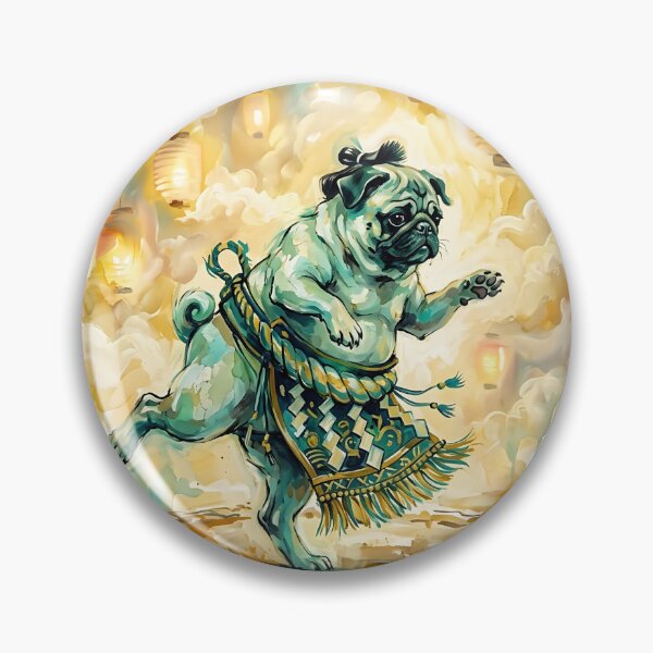 Item preview, Pug Sumo Wrestler Dohyo Ring designed and sold by PictoVibe.
