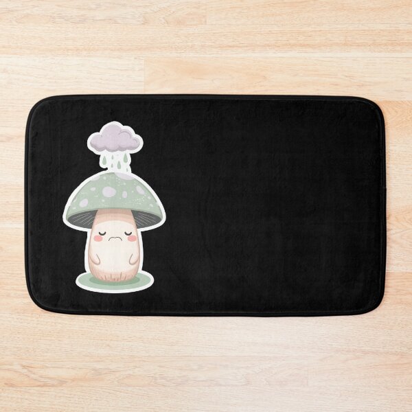 Item preview, Sad Mushroom Rain Cloud Cottagecore Sticker Design designed and sold by CalmDownZone ⭐️⭐️⭐️⭐️⭐️.