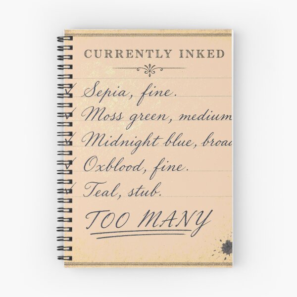 Item preview, Currently Inked Too Many Fountain Pen List designed and sold by BoosterShop.