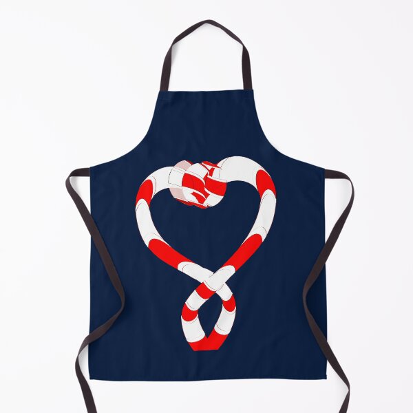Item preview, Red and White Striped Ribbon Heart Infinity Knot designed and sold by MAMA.art.Rio <Marsailhe_Milward>.