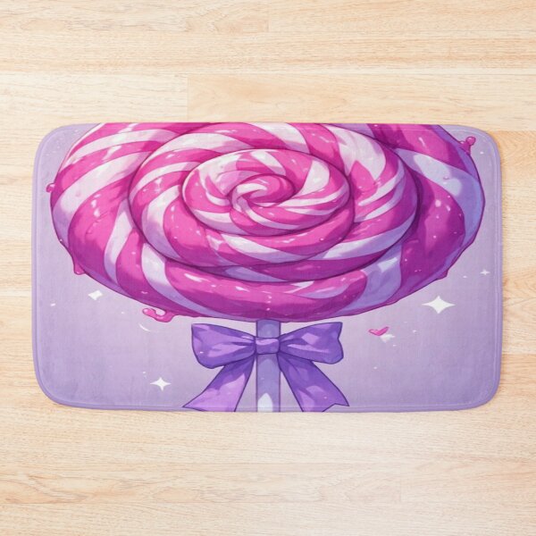Item preview, Giant Pink & Lavender Swirl Lollipop – Cute Kawaii Candy designed and sold by Moonlight Studio.