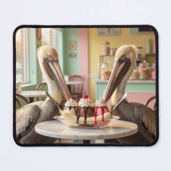 Item preview, Pelicans Enjoy a Banana Split designed and sold by Tridentulus.