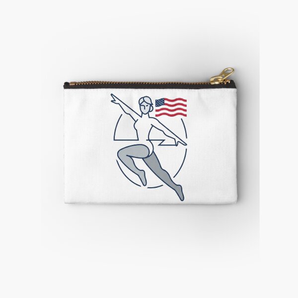 Item preview, Dynamic Olympic Runner with US Flag Logo designed and sold by funspms.
