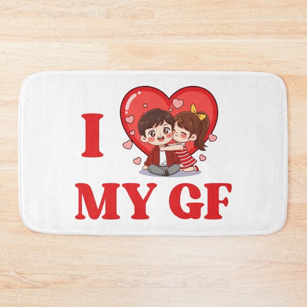 Item preview, I Love My Girlfriend - Cute Kawaii Couple  designed and sold by FemmePod.