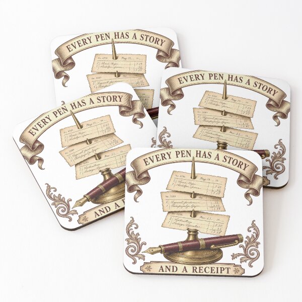 Item preview, Every Pen Has A Story And A Receipt Emblem designed and sold by BoosterShop.