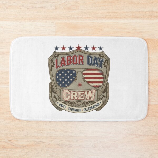 Item preview, Vintage American Labor Day Shirt - Patriotic Sunglasses Badge Tee designed and sold by relso.