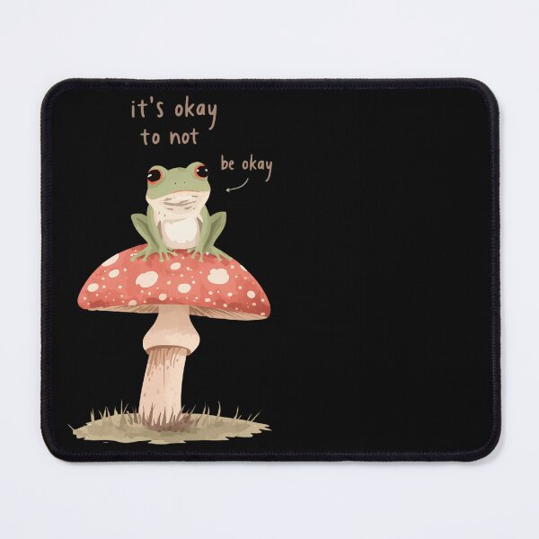 Item preview, Melancholic Frog Mushroom Cottagecore Sticker Design designed and sold by CalmDownZone ⭐️⭐️⭐️⭐️⭐️.