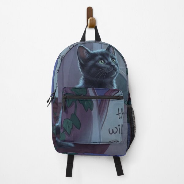 Item preview, Things Will Keep On Changing - Cute Black Cat at Night designed and sold by LigthNigthStore.