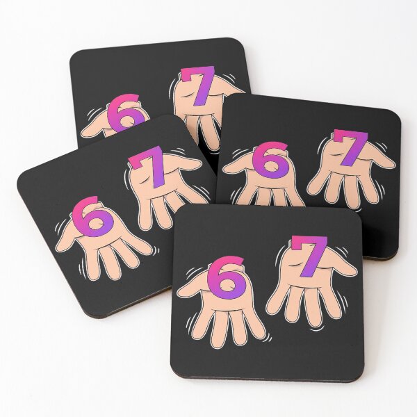 Item preview, Logo 67 Meme Streetwear Hand Sign - Dark Edition designed and sold by JulSaMar03.