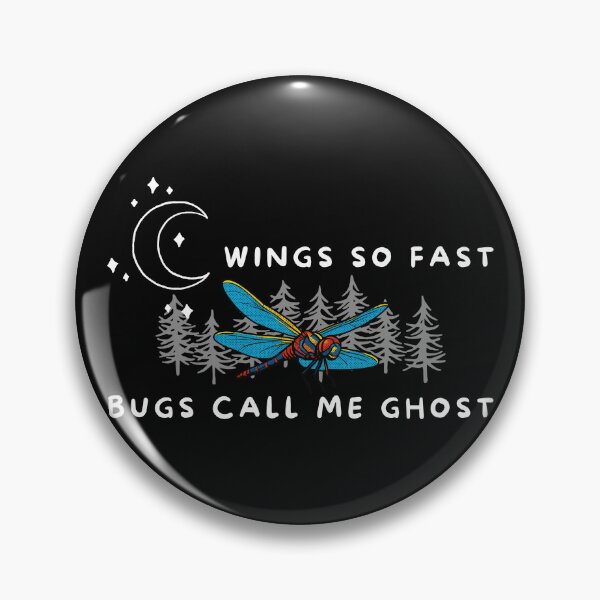 Item preview, Wings So Fast Bugs Call Me Ghost Night Dragonfly  designed and sold by Feral Vibes.